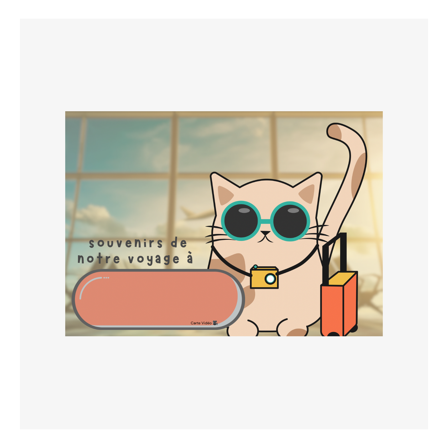 Travel card (cat) by Shelly Paladini - A6