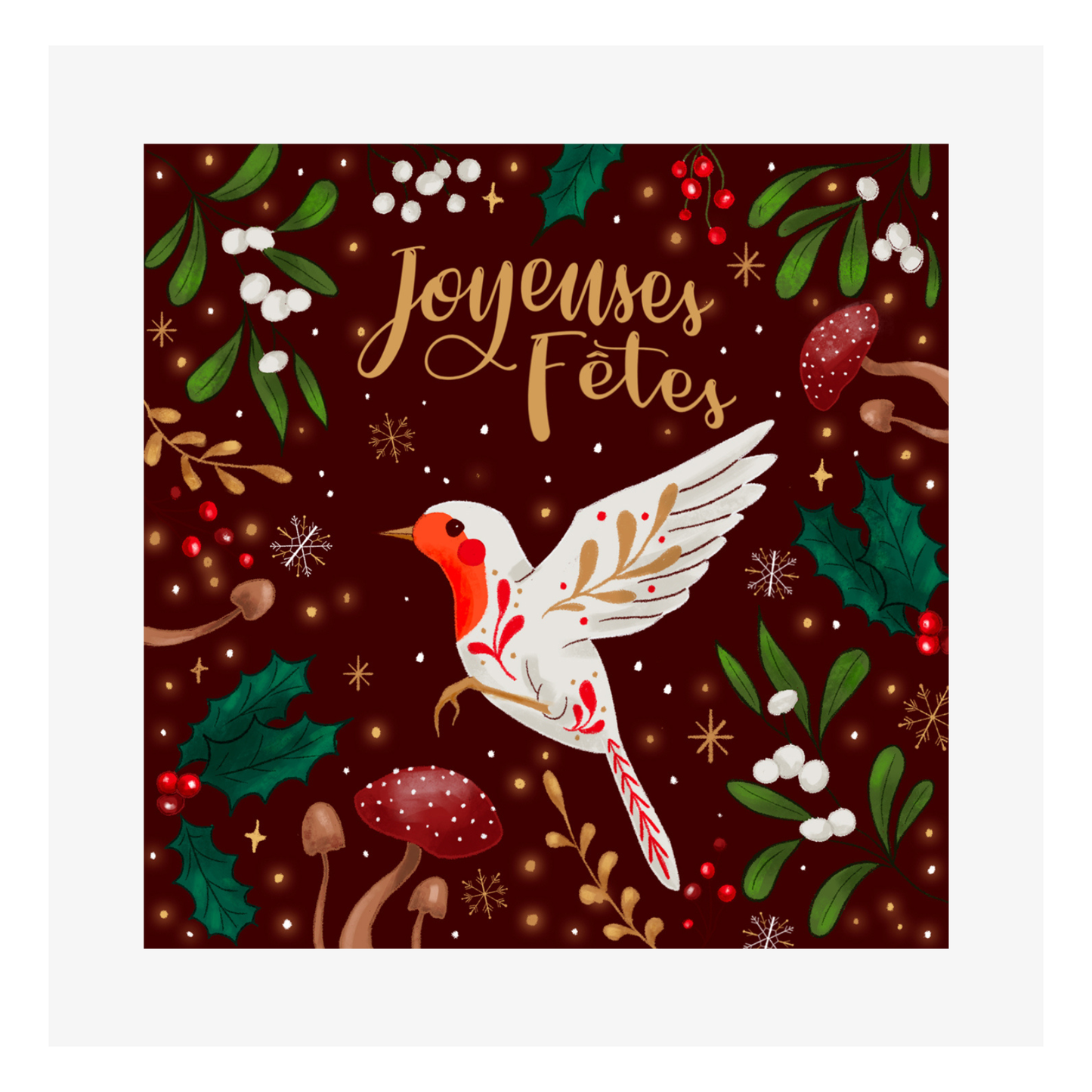 Carte Fêtes M’AryCard avec video - NFC – design joyeuses fêtes