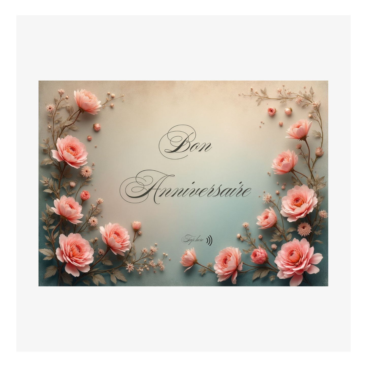 Joyeux anniversaire fleuri par M'AryCard - 148x105mm