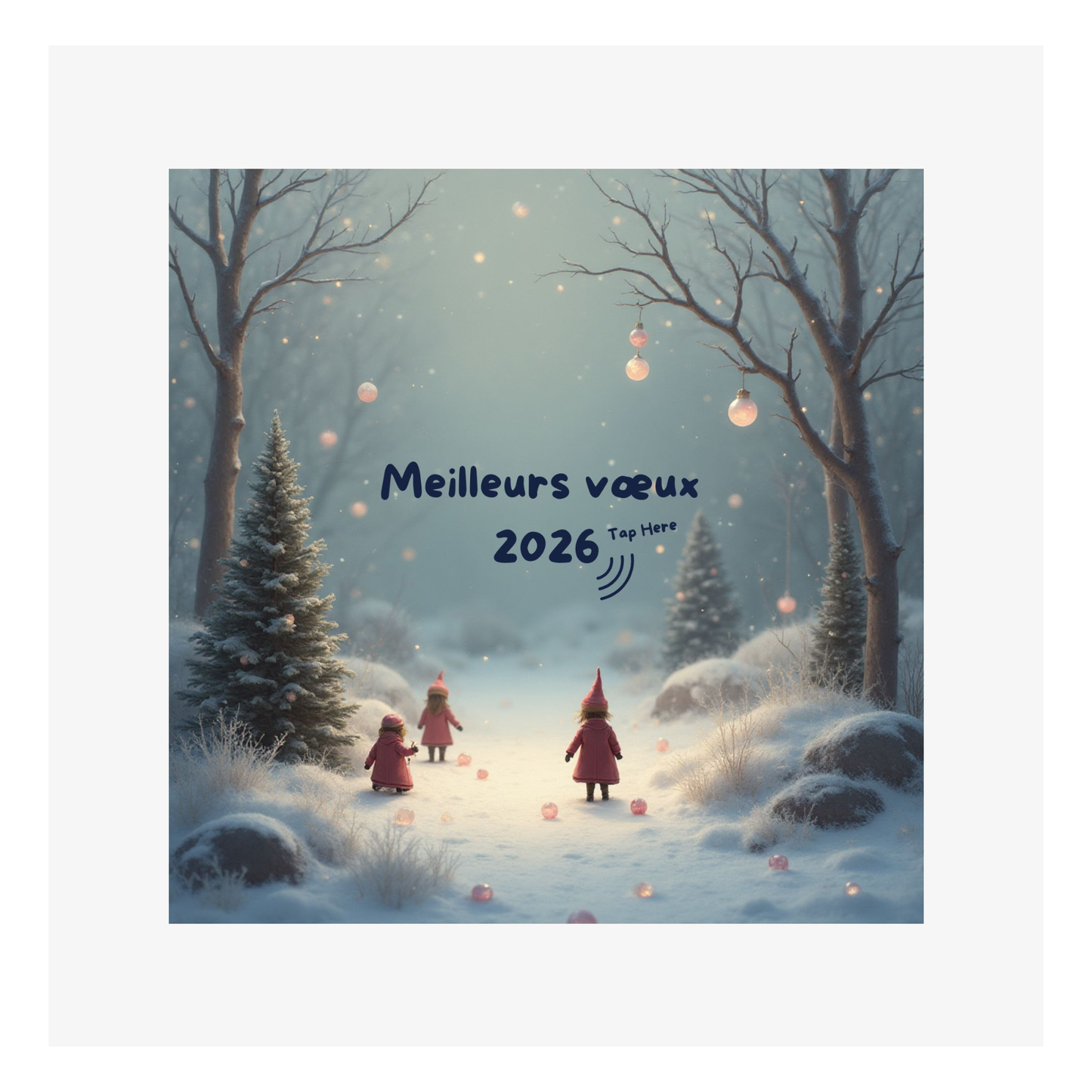 Carte Voeux M’AryCard avec video - NFC – design lutins