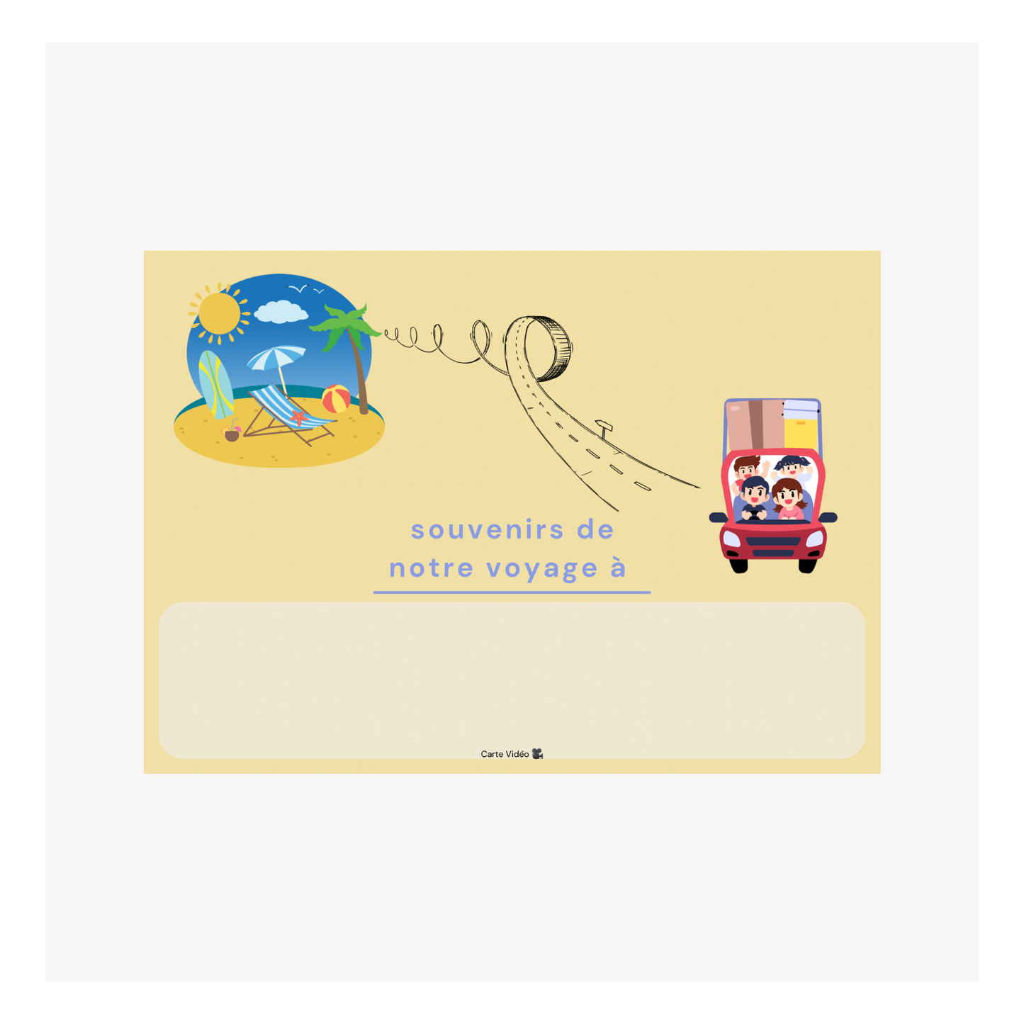 Souvenir de notre voyage par Shelly Paladini - 105x148 mm