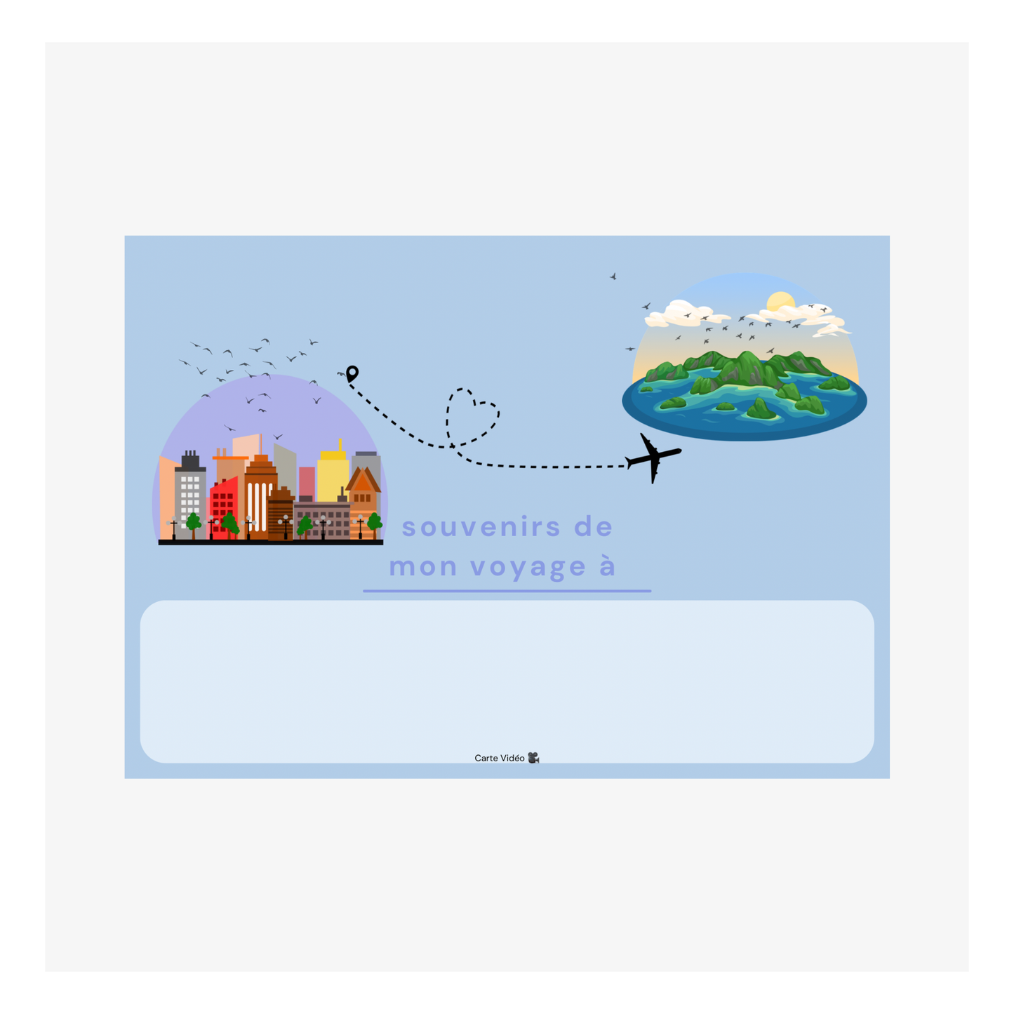 Souvenir de mon voyage par Shelly Paladini - 105x148 mm