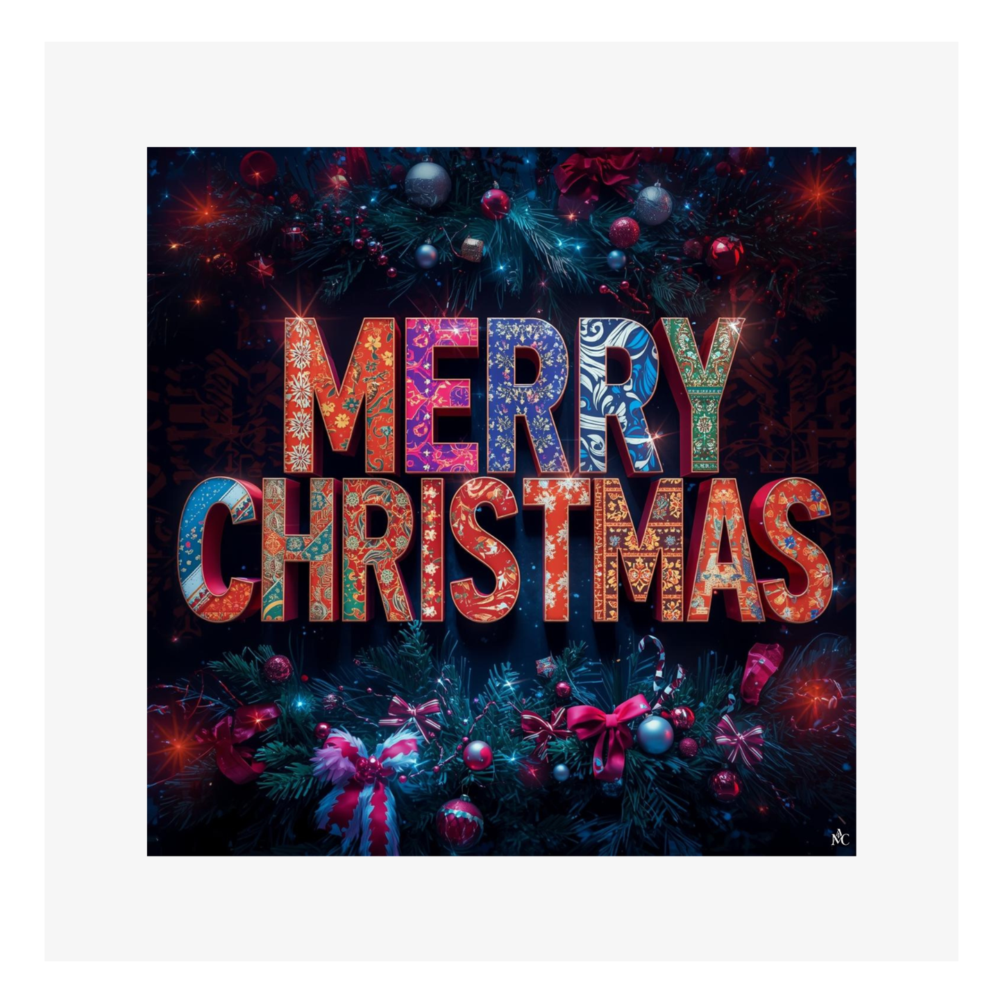 Merry Christmas Pop par Cathy Dumont - 120x120mm