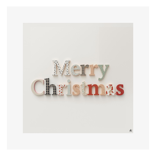 Merry Christmas chic par Cathy Dumont - 120x120mm