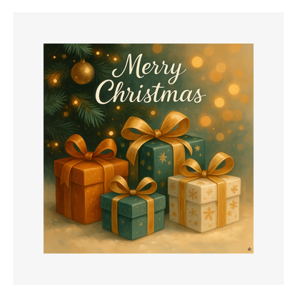 Carte Noël M’AryCard avec video - NFC – design cadeaux sapin