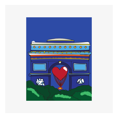 Carte Saint Valentin M’AryCard avec video - NFC – design Arc de Triomphe