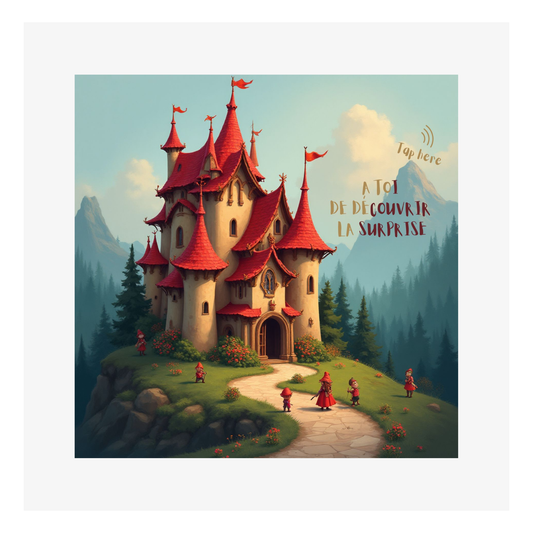 Carte M’AryCard avec video - NFC – design chateaux surprise