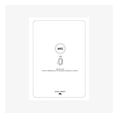 Carte M’AryCard avec video - NFC - design Laura Meneghetti