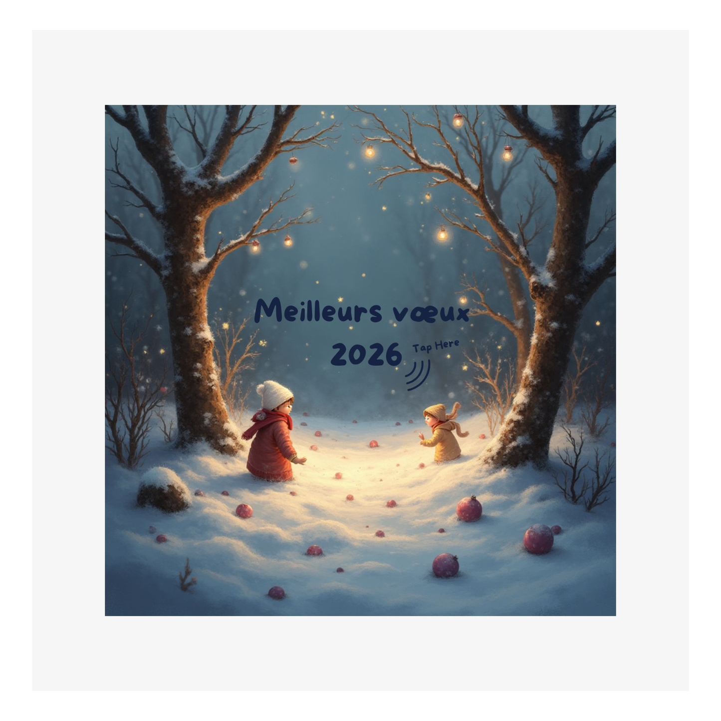 Carte Voeux M’AryCard avec video - NFC – design lutins