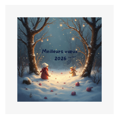 Carte Voeux M’AryCard avec video - NFC – design lutins