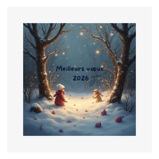 Carte Voeux M’AryCard avec video - NFC – design lutins