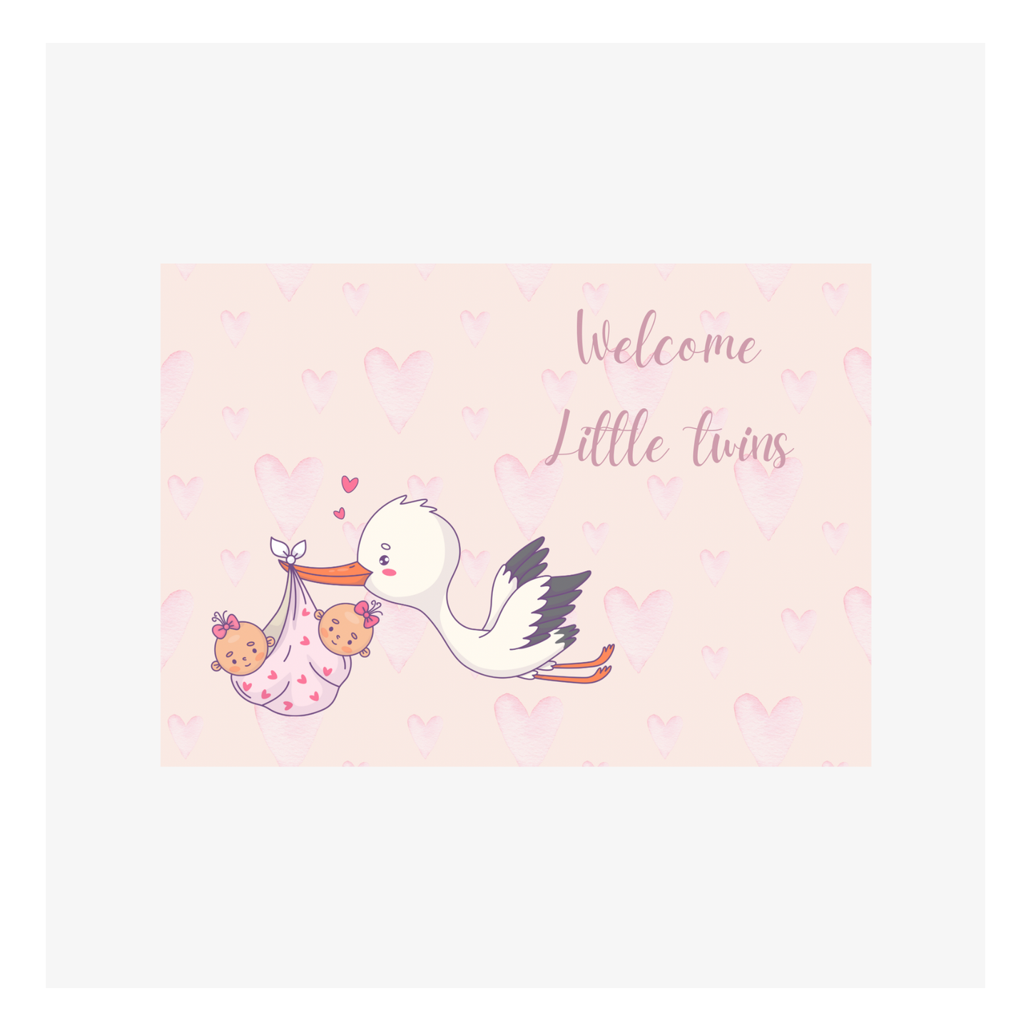 Naissance jumelles par Shelly Paladini - 105x148 mm