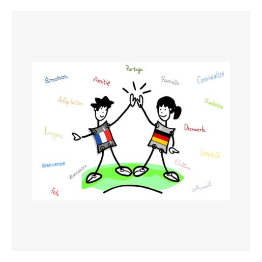Echange culturel Franco-Allemand par M'AryCard - 148x105mm
