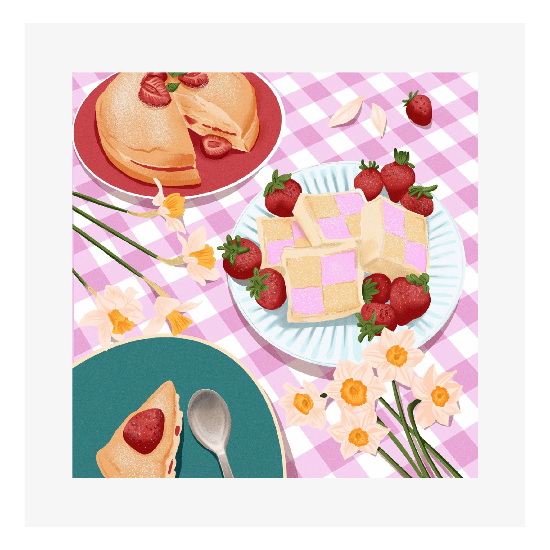 Carte M’AryCard avec video - NFC – design pique nique