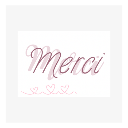 Carte Remerciements M’AryCard avec video - NFC – design Shelly violet