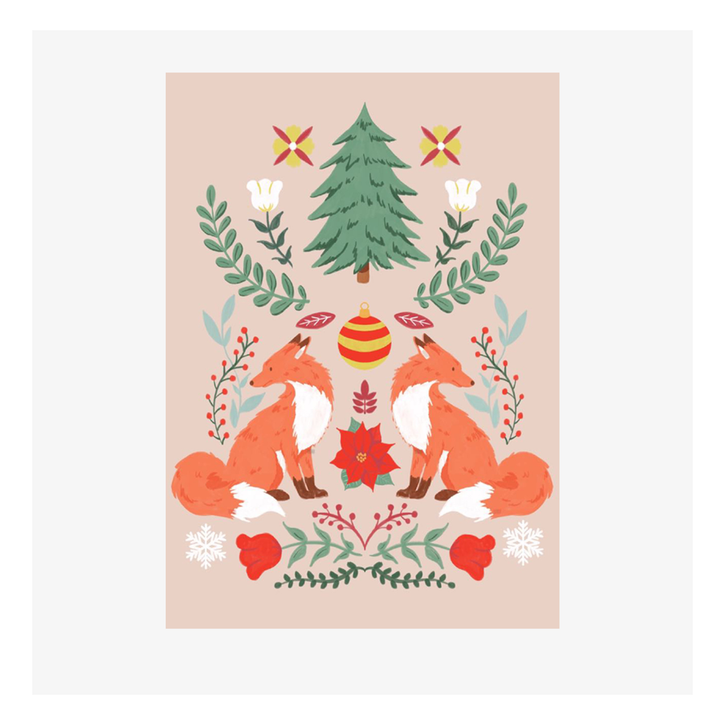 Carte Noël M’AryCard avec video - NFC – design renard