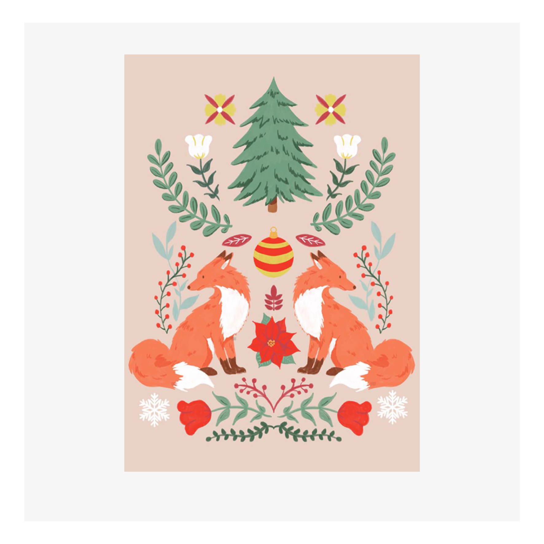 Carte Noël M’AryCard avec video - NFC – design renard