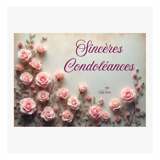 Sincères Condoléances par M'AryCard - 148x105mm
