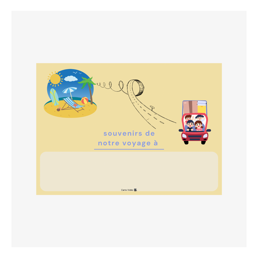 Souvenir de notre voyage par Shelly Paladini - 105x148 mm