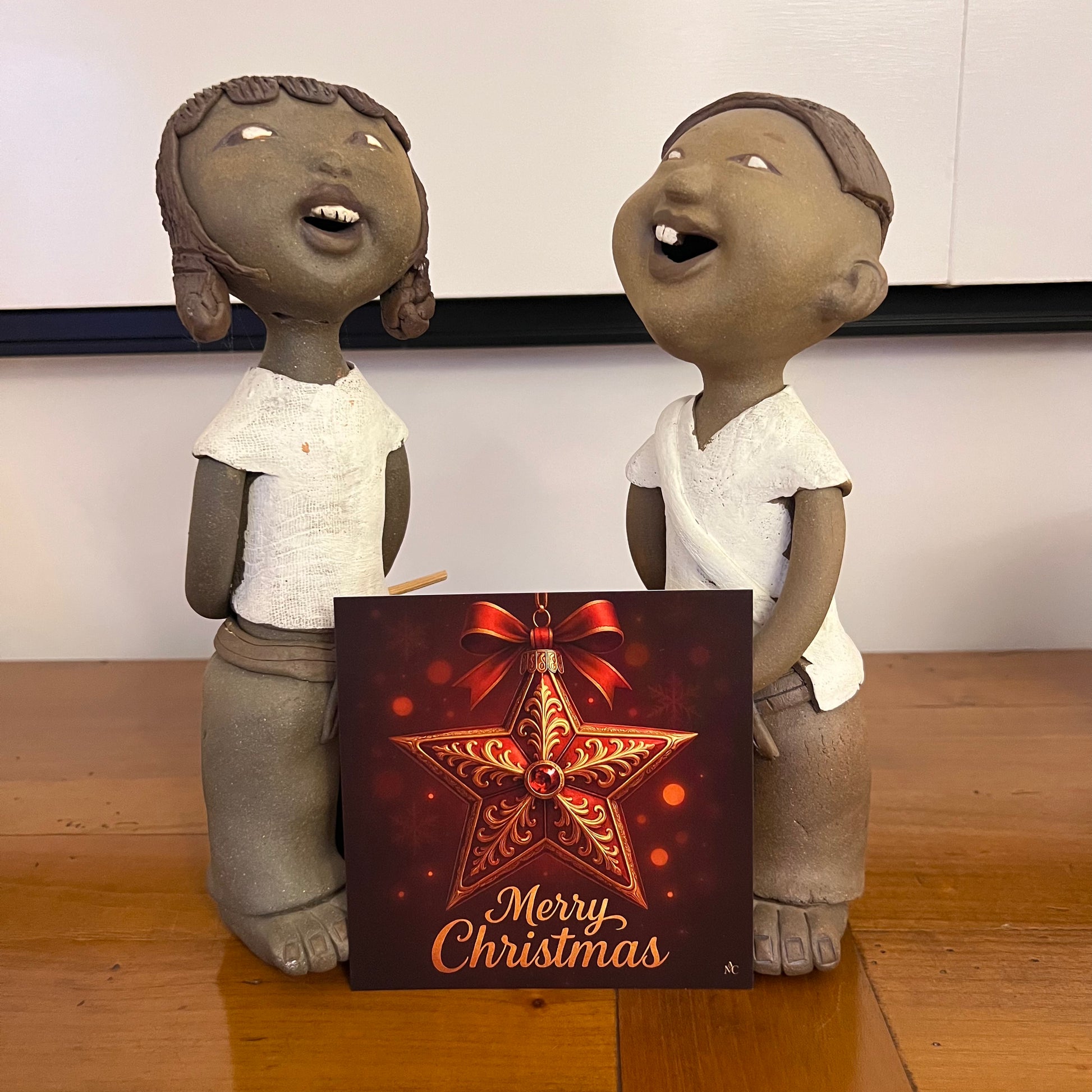 Carte Noël M’AryCard avec video - NFC - design Cathy Dumont