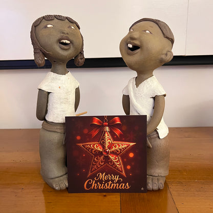 Carte Noël M’AryCard avec video - NFC - design Cathy Dumont