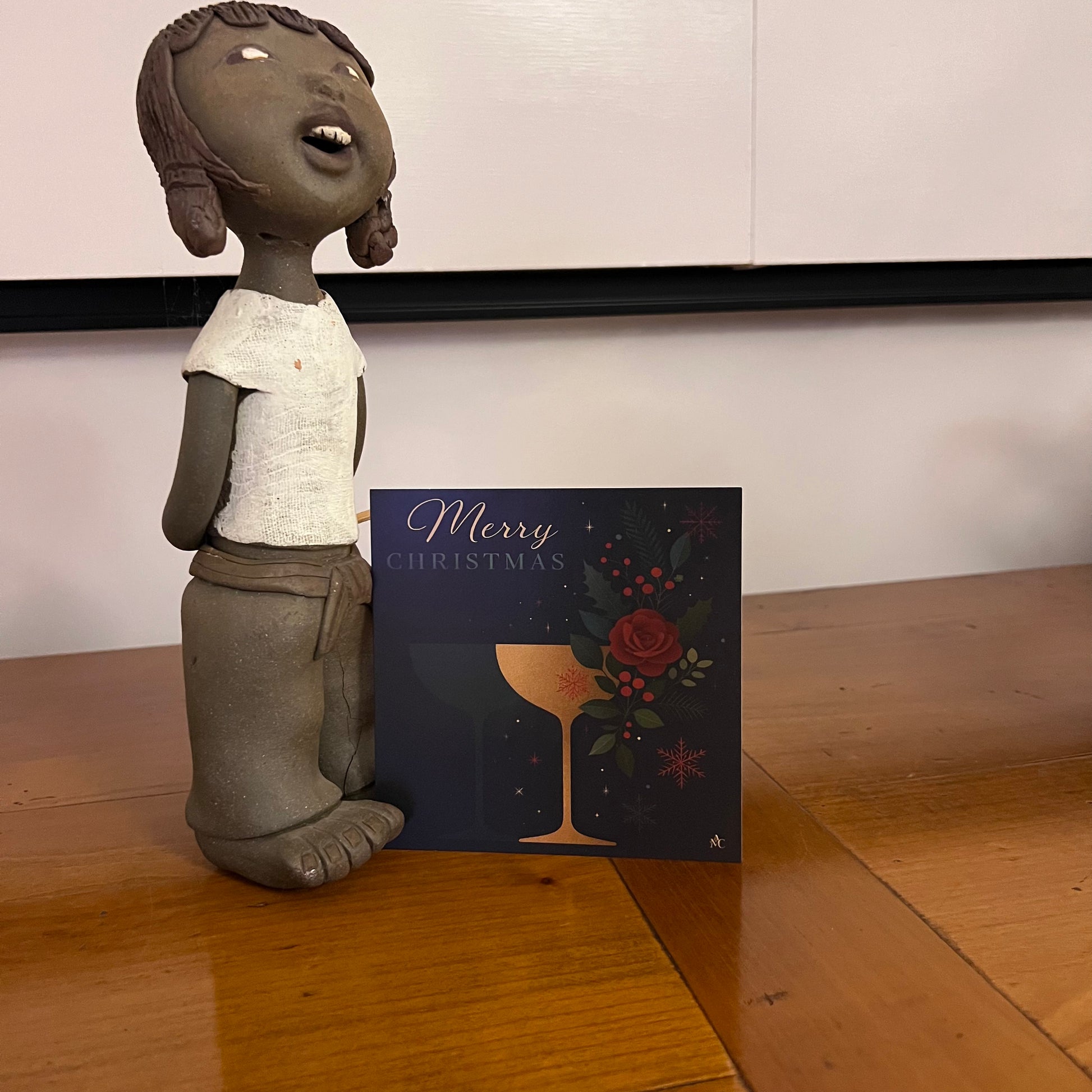 Carte Noël M’AryCard avec video - NFC - design Cathy Dumont