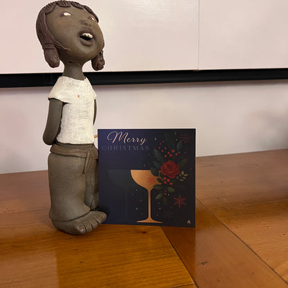 Carte Noël M’AryCard avec video - NFC - design Cathy Dumont