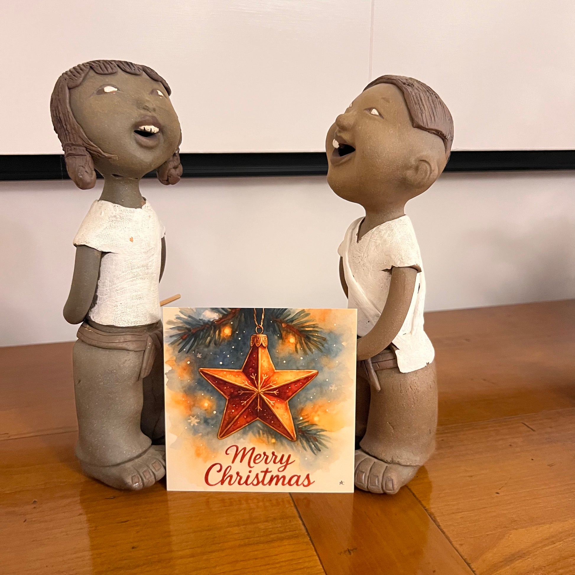 Carte Noël M’AryCard avec video - NFC - design Cathy Dumont