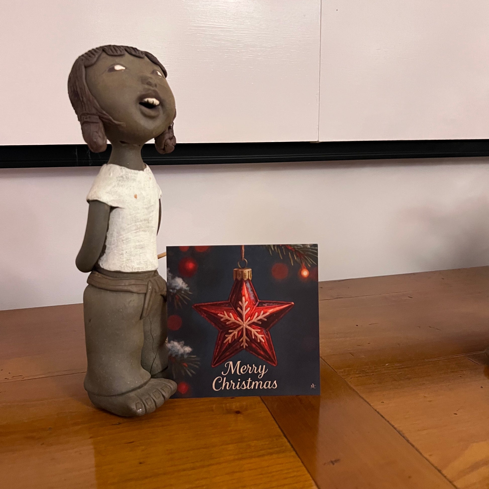 Carte Noël M’AryCard avec video - NFC - design Cathy Dumont