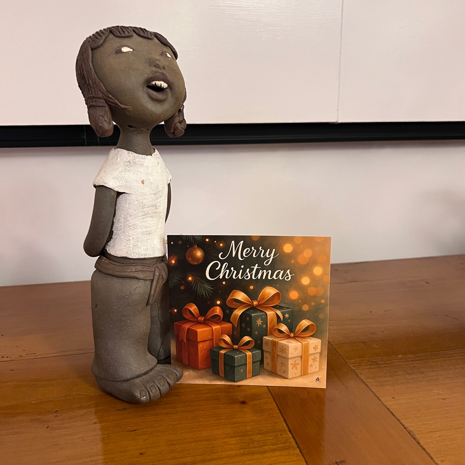 Carte Noël M’AryCard avec video - NFC - design Cathy Dumont