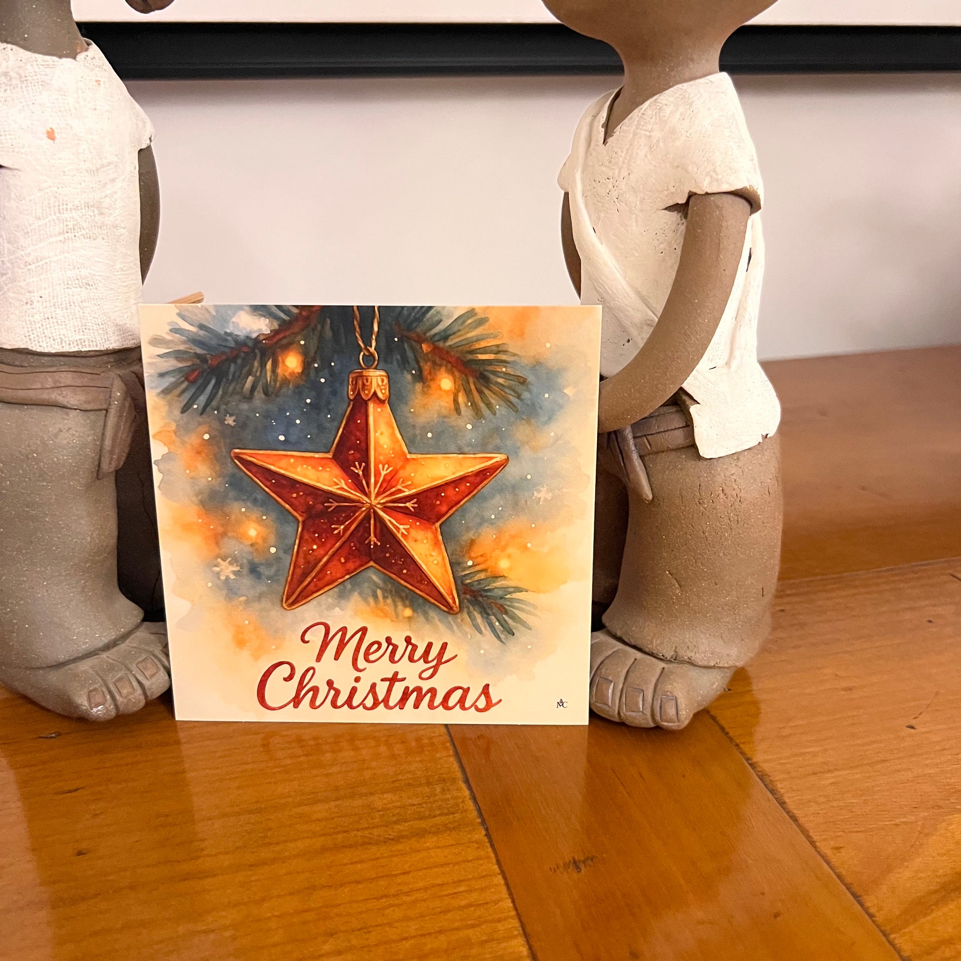 Carte Noël M’AryCard avec video - NFC - design Cathy Dumont