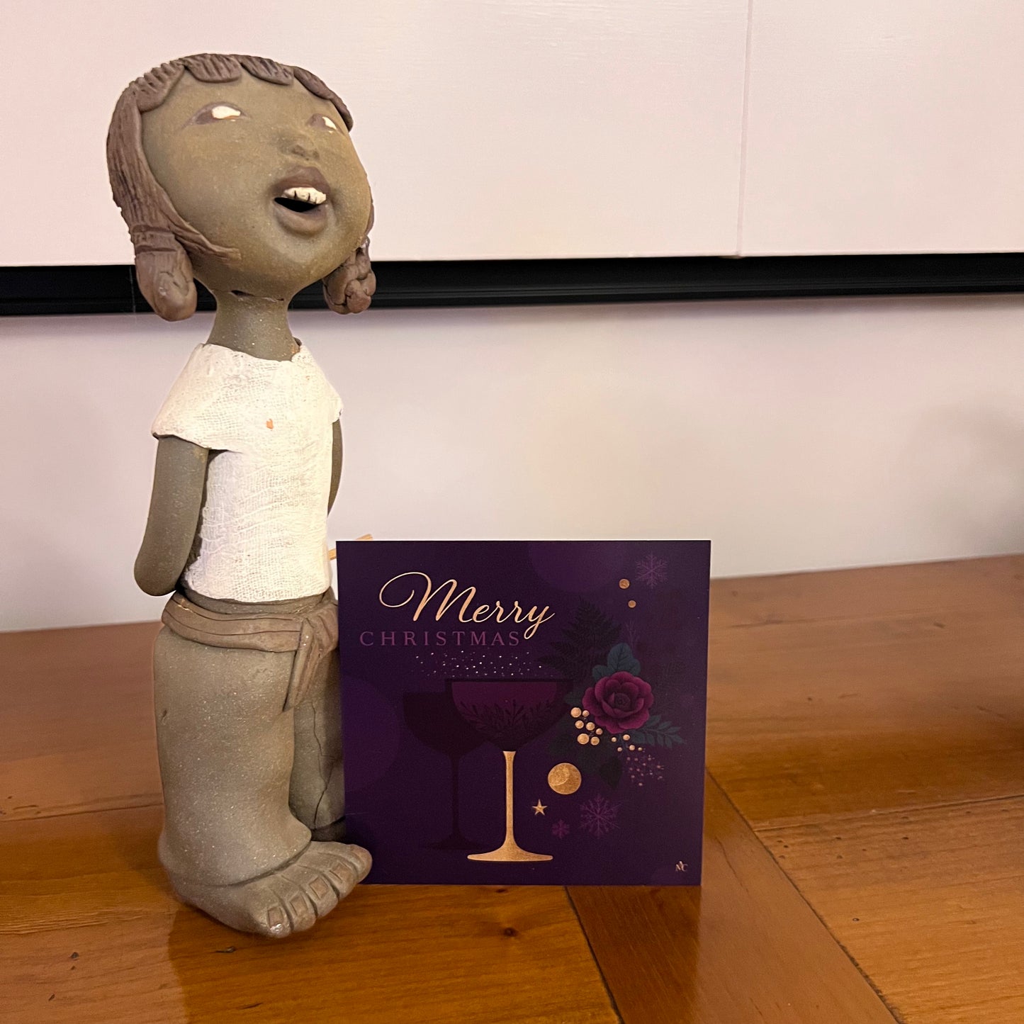 Carte Noël M’AryCard avec video - NFC - design Cathy Dumont