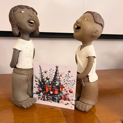 Carte Noël M’AryCard avec video - NFC - design Cathy Dumont