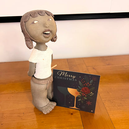 Carte Noël M’AryCard avec video - NFC - design Cathy Dumont