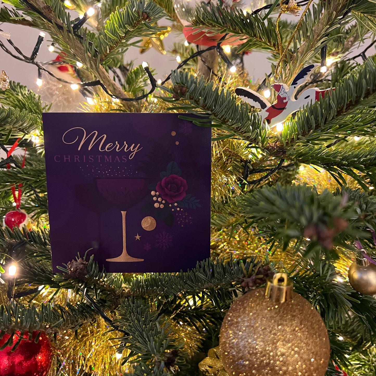 Carte Noël M’AryCard avec video - NFC - design Cathy Dumont