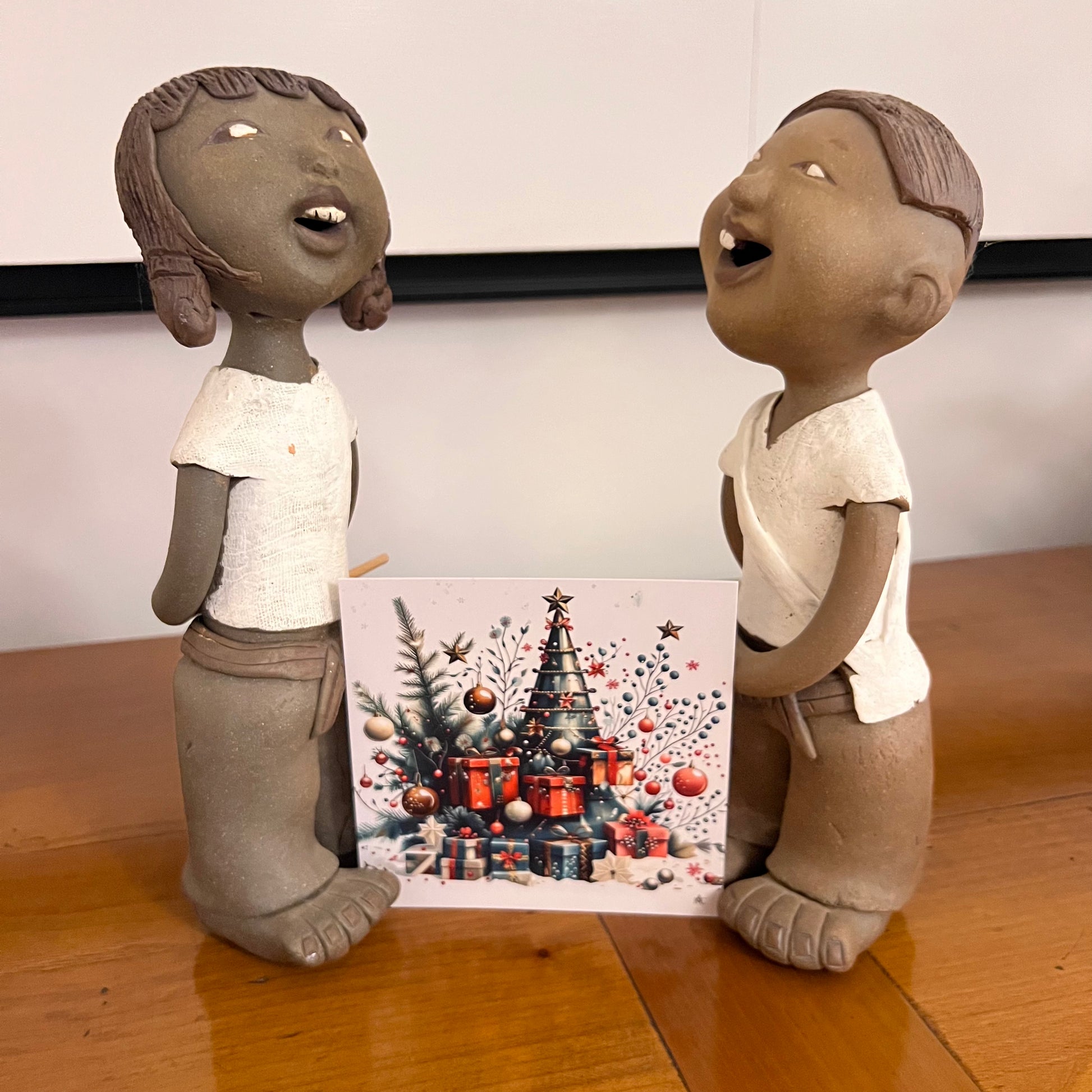 Carte Noël M’AryCard avec video - NFC - design Cathy Dumont