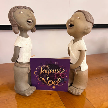 Carte Noël M’AryCard avec video - NFC - design Cathy Dumont