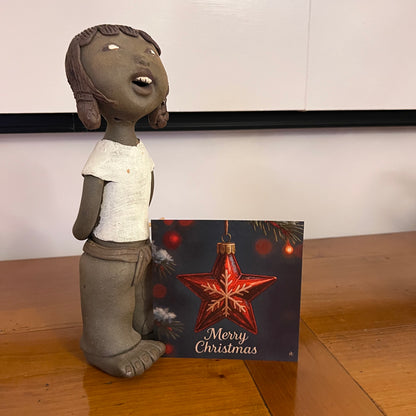 Carte Noël M’AryCard avec video - NFC - design Cathy Dumont