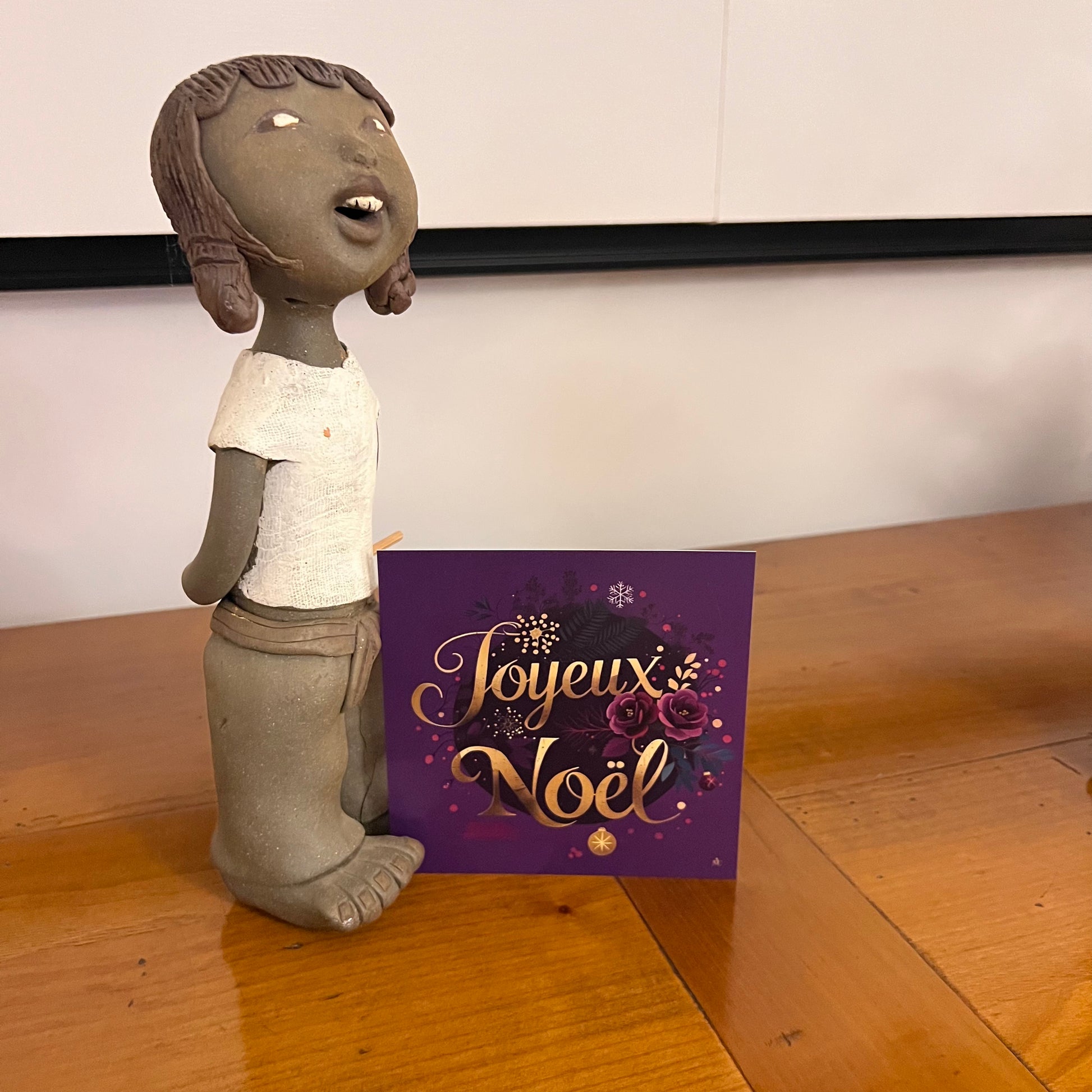 Carte Noël M’AryCard avec video - NFC - design Cathy Dumont