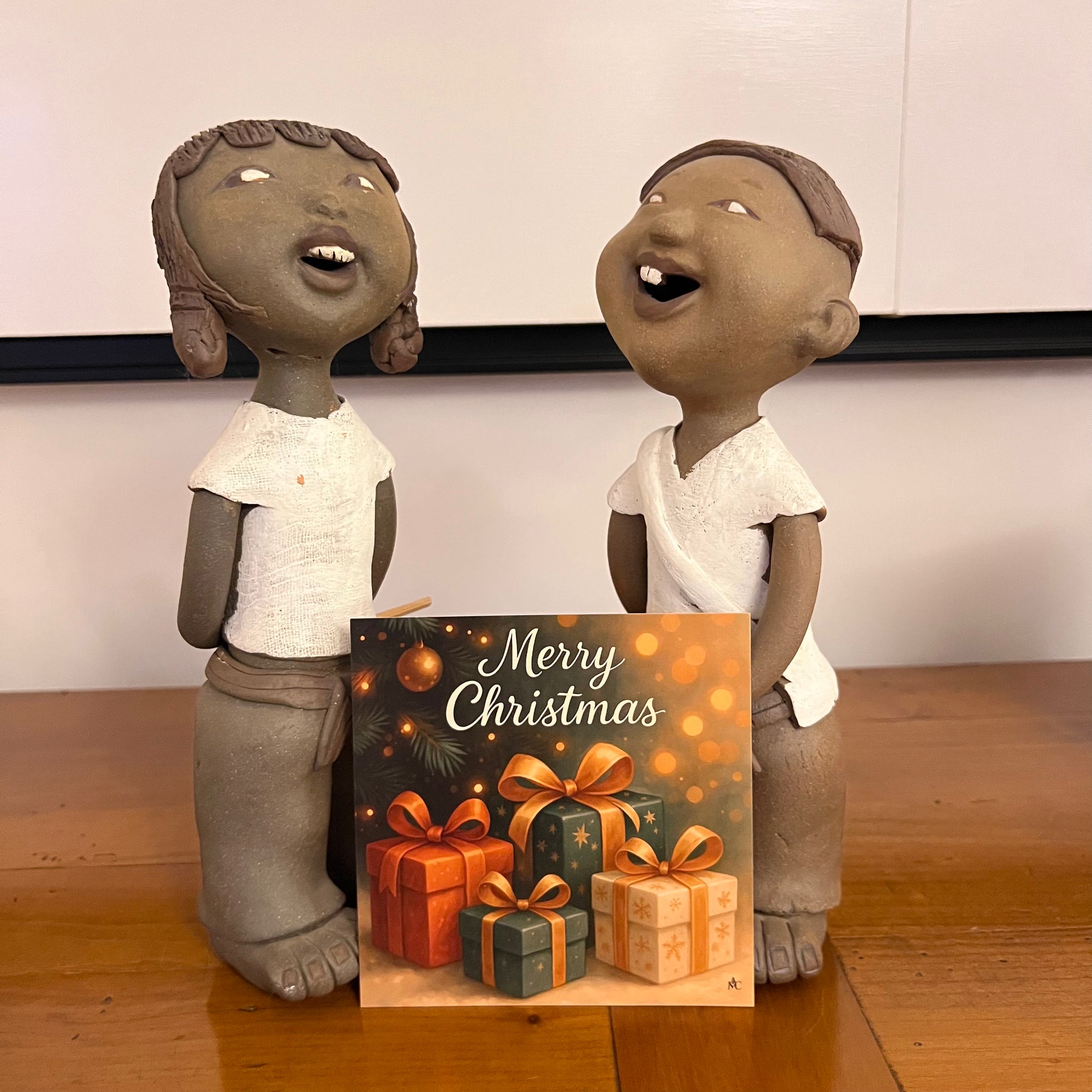 Carte Noël M’AryCard avec video - NFC - design Cathy Dumont