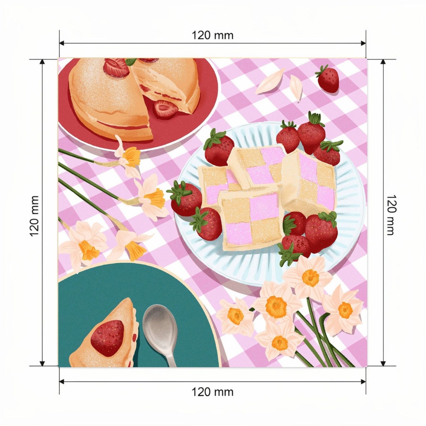 Carte avec video - NFC – dimensions 120x120mm