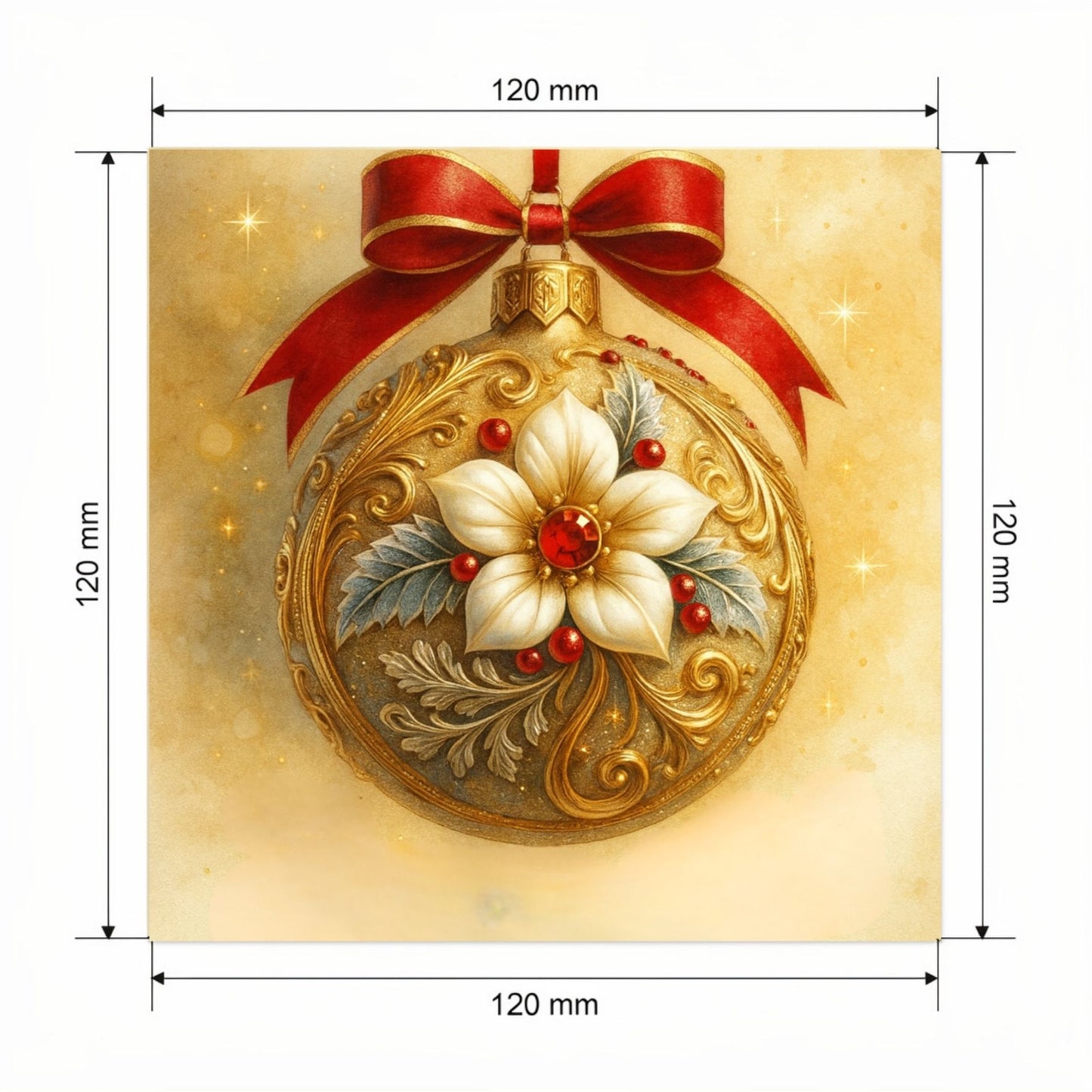 Carte Fêtes avec video - NFC – dimensions 120x120mm