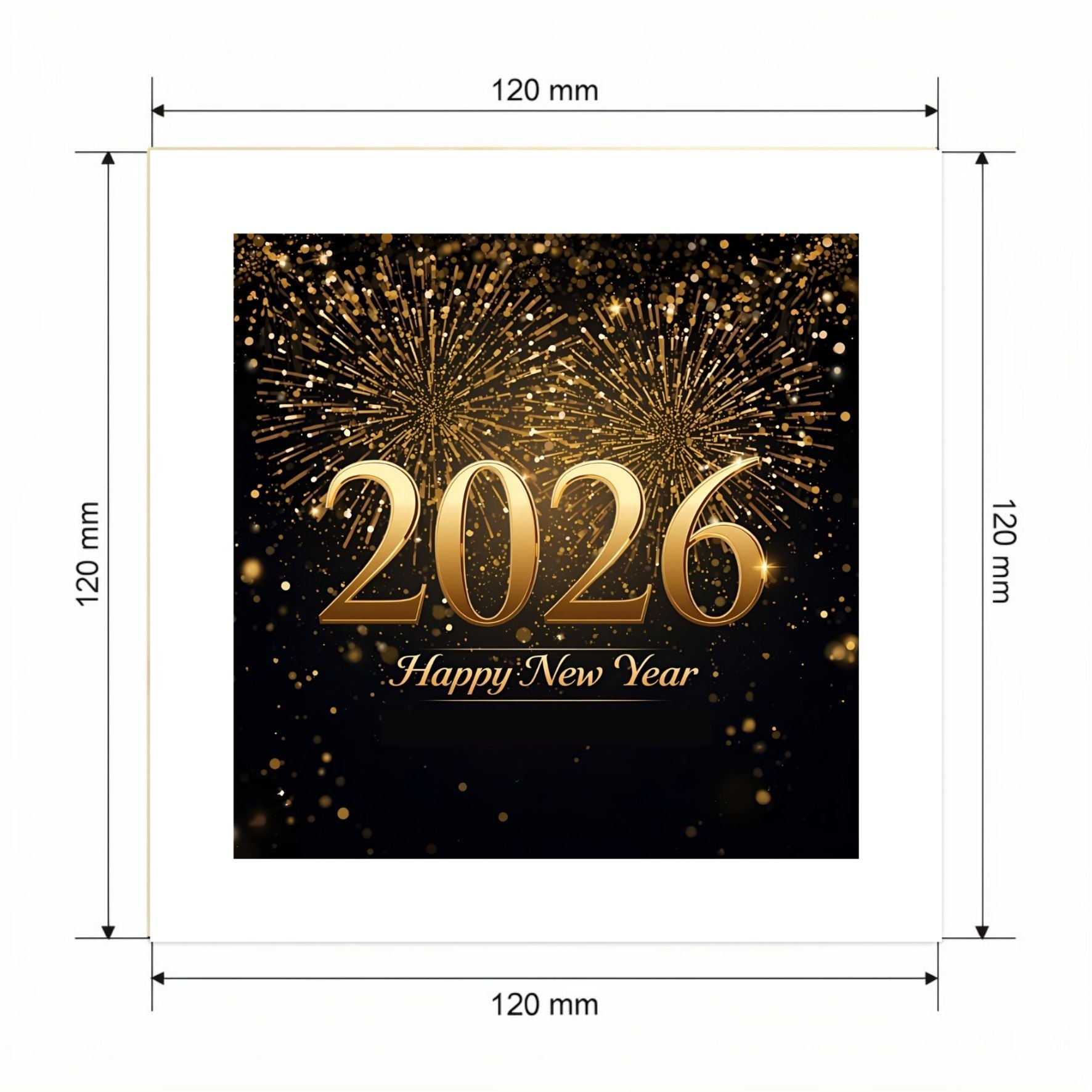 Carte Fêtes avec video - NFC – dimensions 120x120mm