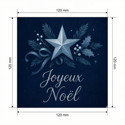 Carte Noël avec video - NFC – dimensions 120x120mm