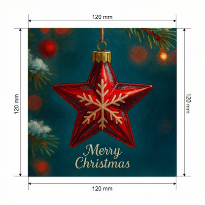 Carte Noël avec video - NFC – dimensions 120x120mm