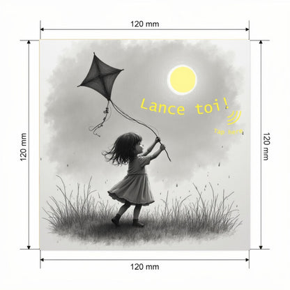 Carte avec video - NFC – dimensions 120x120mm