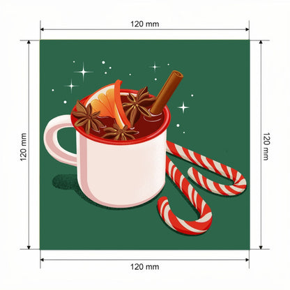 Carte Noël avec video - NFC – dimensions 120x120mm