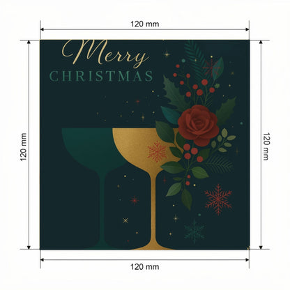 Carte Noël avec video - NFC – dimensions 120x120mm