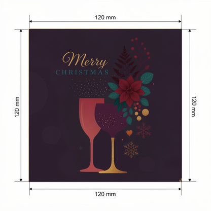 Carte Noël avec video - NFC – dimensions 120x120mm