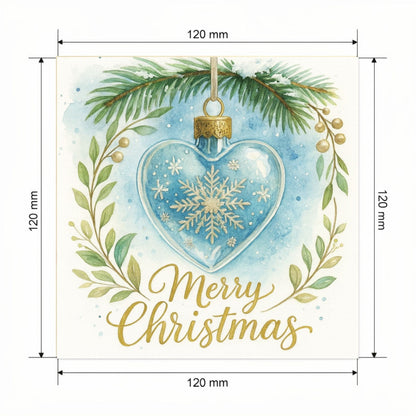 Carte Joyeux Noël avec video - NFC – dimensions 120x120mm
